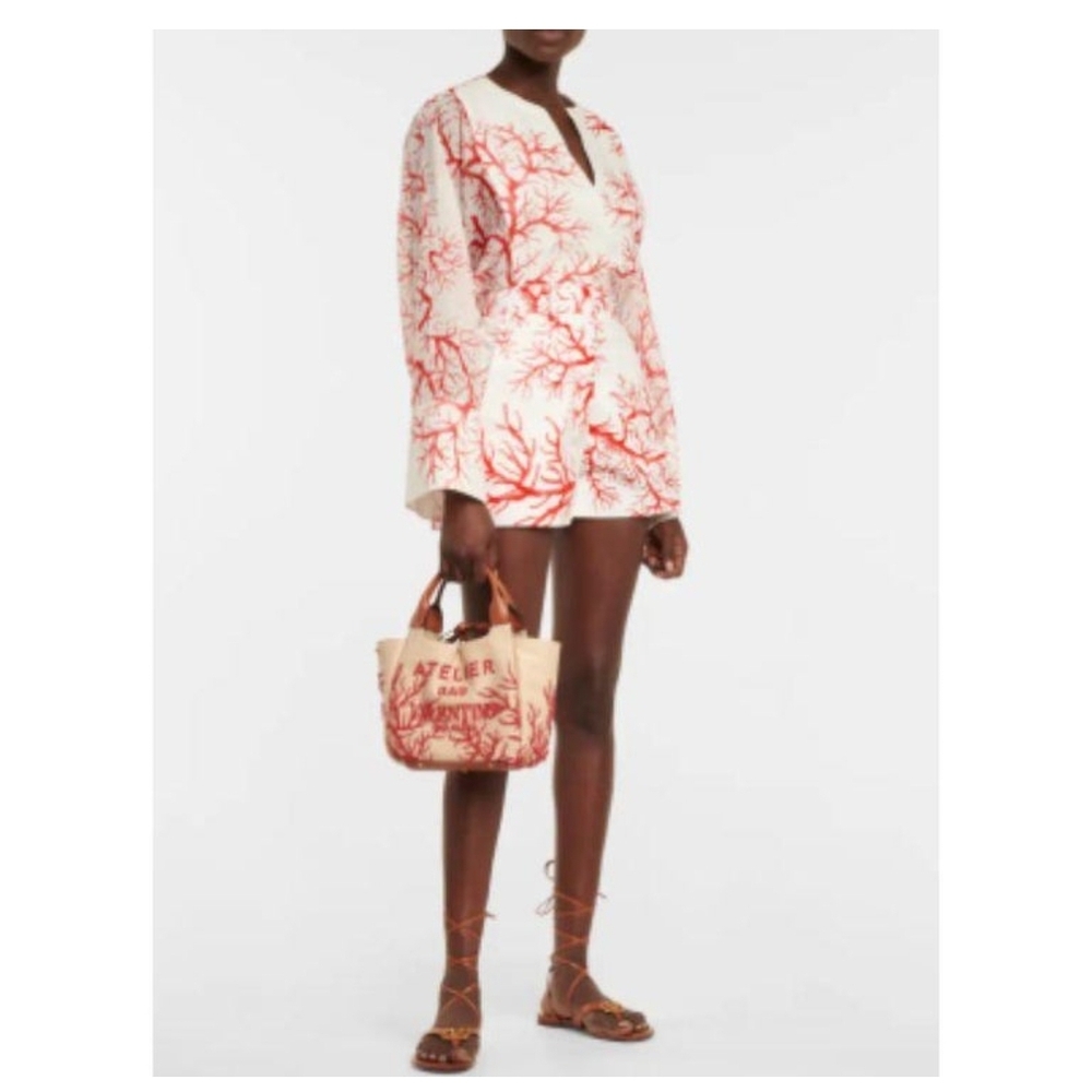 VALENTINO Archive '68 Print White Shorts with Red Coral Motif rare NTW vintage - Picture 3 of 12